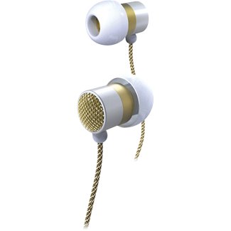 Altec Lansing Bliss Platinum In-Ear Stereo Headphones MZX736W - White/Gold