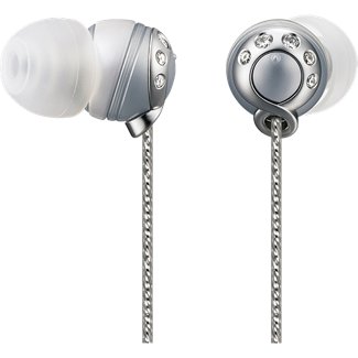 Sony MDR-EX80LP Ear Bud Fashionable Headphones - Silver