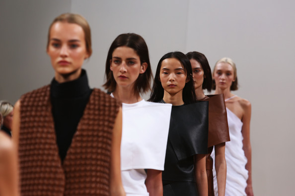 Models walking the runway at J.W. Anderson's show at London Fashion Week SS14 (September 13, 2013 - Source: Tim P. Whitby/Getty Images Europe) 