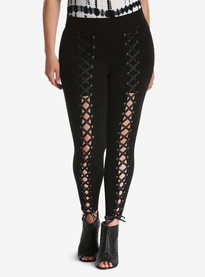 Torrid Pixie Pant - Black Luxe Lace Up, $68.90