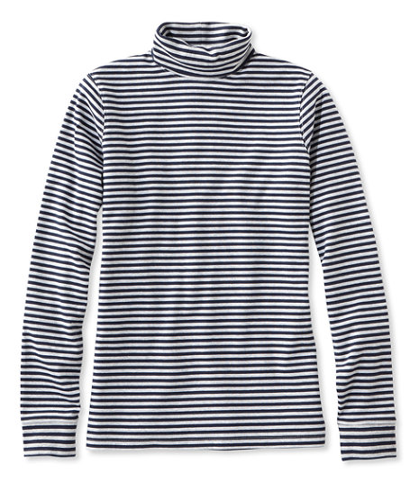 Bean's Interlock Turtleneck, Stripe, $24.95