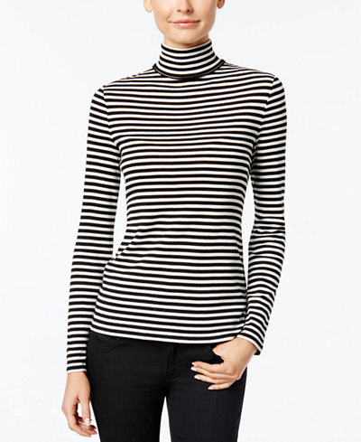 Charter Club Striped Turtleneck Top, $19.98 