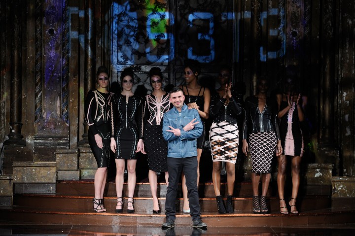 NEW YORK, NY - FEBRUARY 11: Designer Erik Rosetel walks the runway during Rosete by Erik Rosete at New York Fashion Week Art Hearts Fashion NYFW FW/17 at The Angel Orensanz Foundation on February 11, 2017 in New York City. (Photo by Arun Nevader/Getty Images for Art Hearts Fashion)